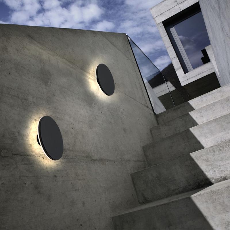 Vanessa Square Flat Modern Metal Outdoor Wall Lights