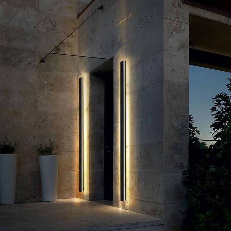 Molly Long LED Linear Minimalist Metal Wall Lights
