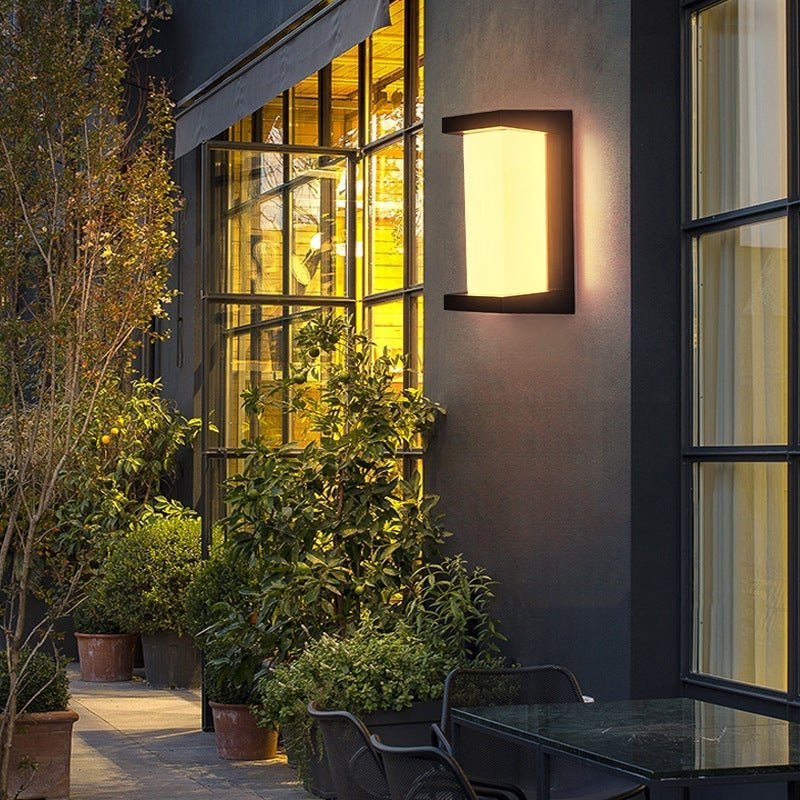 Dion Creative Geometric Modern Aluminum Outdoor Wall Lights