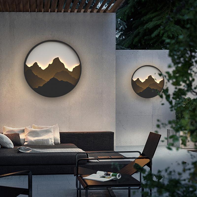 Andrea Scenery Decor Rustic Metal Outdoor Wall Lights