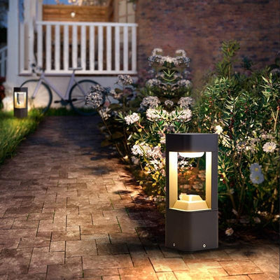 Elise Contemporary Pathway Metal Outdoor Lighting