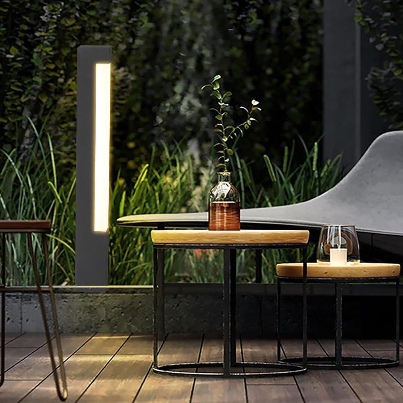 Estra Modern Square Metal Pathway Lights