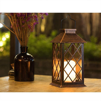 Grea Retro LED Bronze Antique Solar Outdoor Lamp