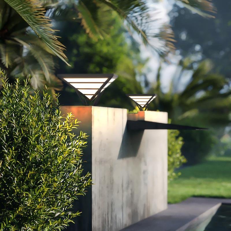 Mary Geometric Modern Metal Outdoor Light