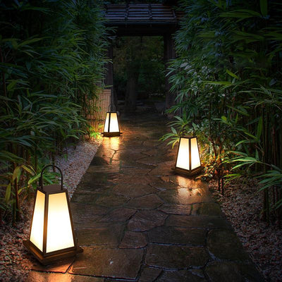 Weary LED Retro Black Metal Outdoor Light Lanterns