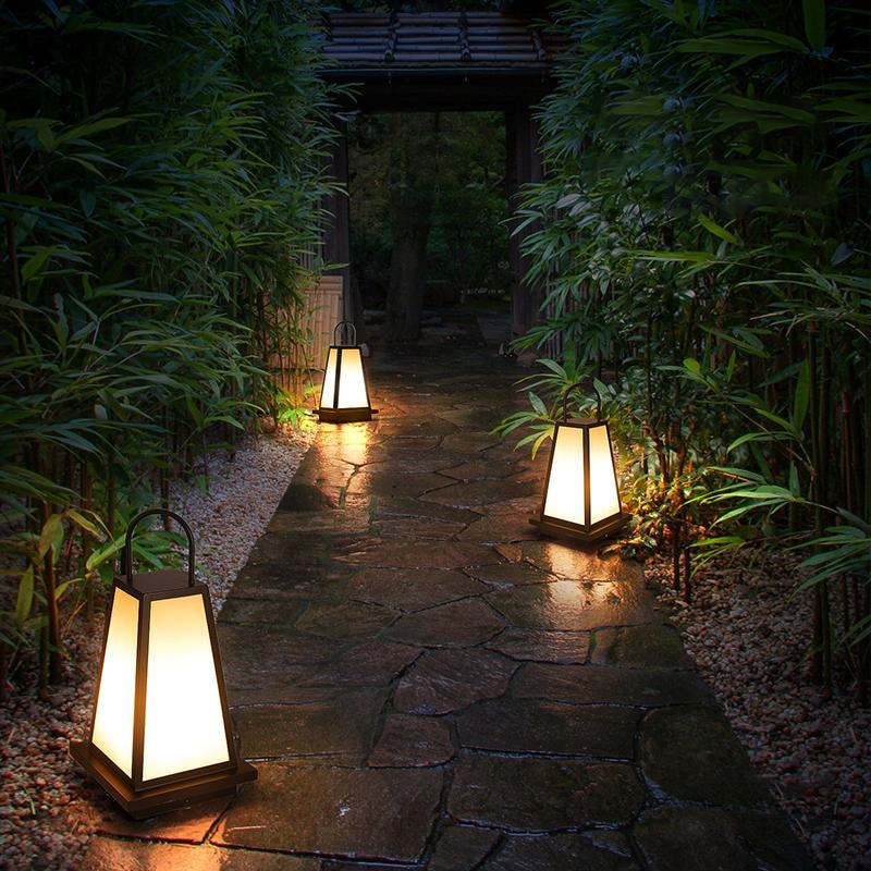 Weary LED Retro Black Metal Outdoor Light Lanterns