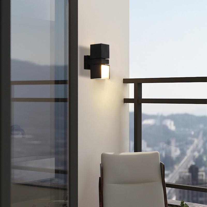 Hazel Adjustable Square Metal Outdoor Wall Lights