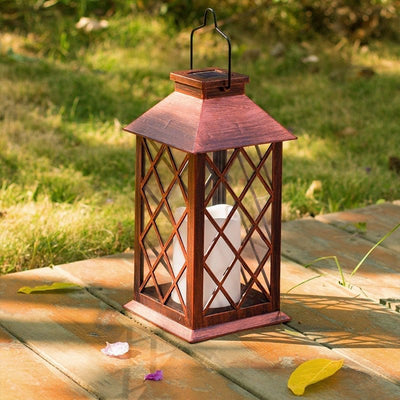 Grea Retro LED Bronze Antique Solar Outdoor Lamp