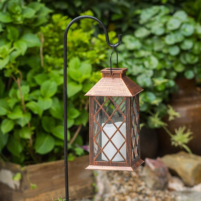 Grea Retro LED Bronze Antique Solar Outdoor Lamp