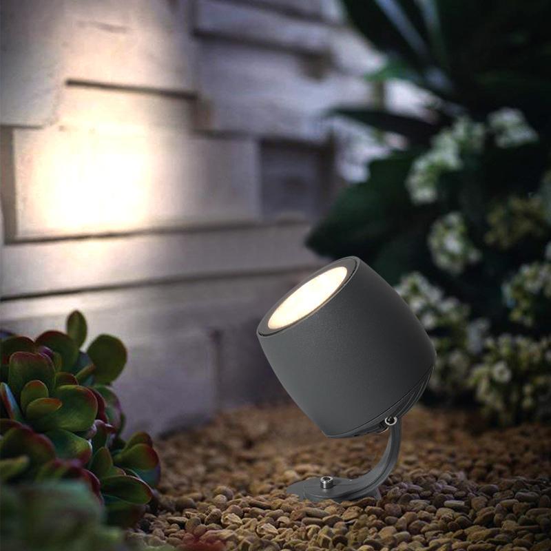 Rebecca Round Modern Tree Metal Spotlights Outdoor Light