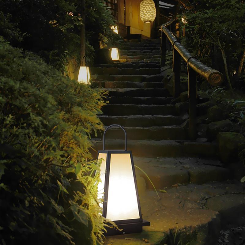 Weary LED Retro Black Metal Outdoor Light Lanterns