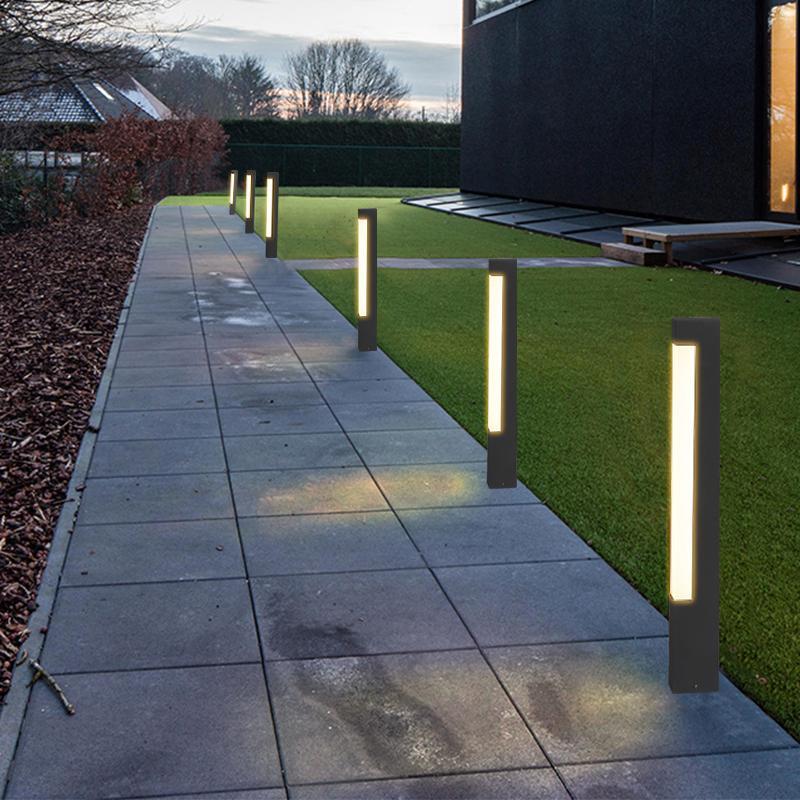 Estra Modern Square Metal Pathway Lights