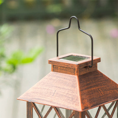 Grea Retro LED Bronze Antique Solar Outdoor Lamp