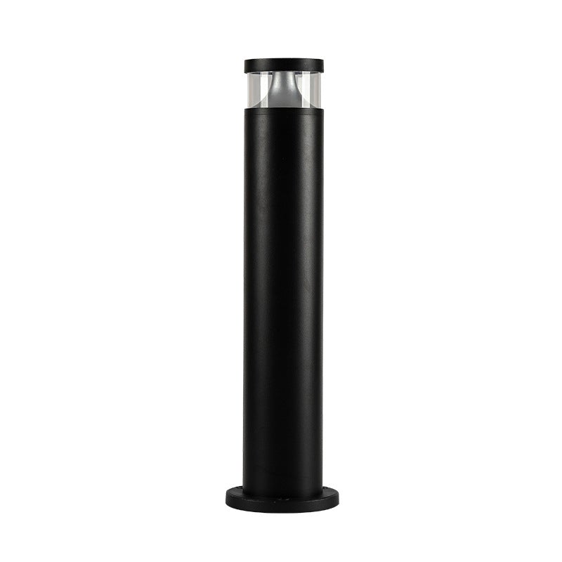 Fara Round Modern Metal Outdoor Post Light