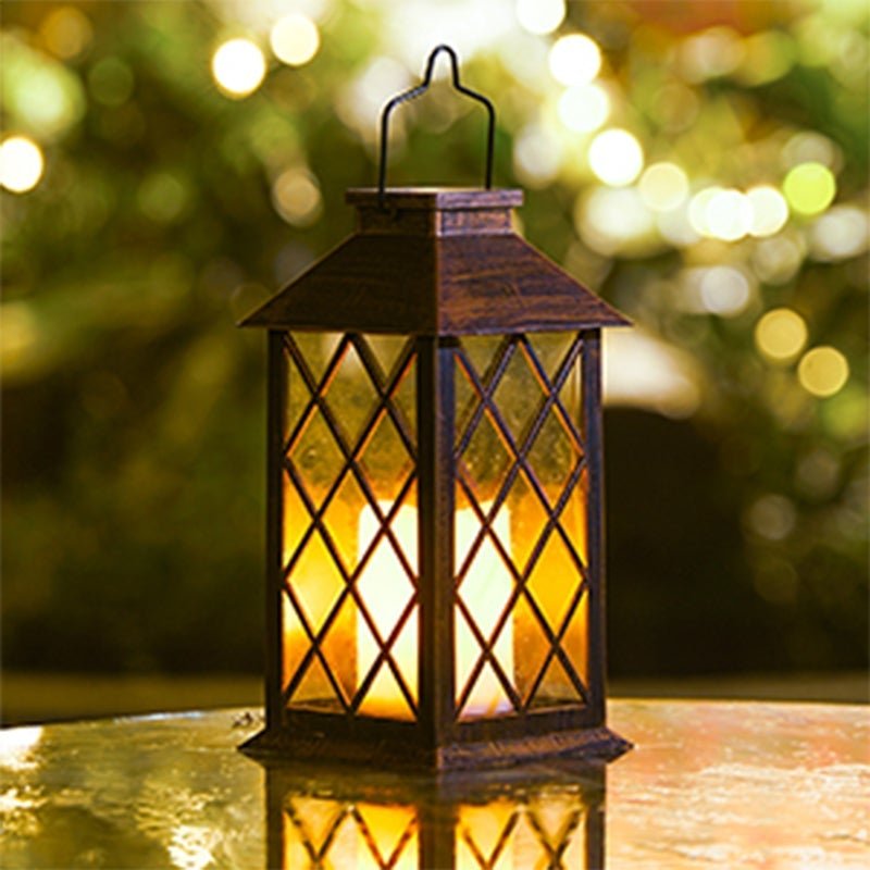 Grea Retro LED Bronze Antique Solar Outdoor Lamp