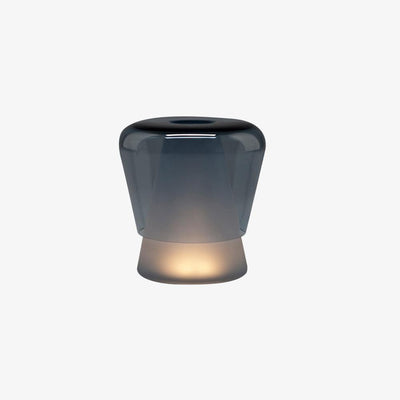Aurnoril Smoky Glass Table Lamp