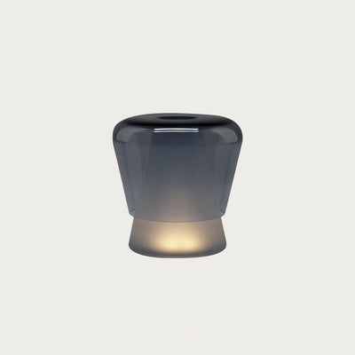 Aurnoril Smoky Glass Table Lamp
