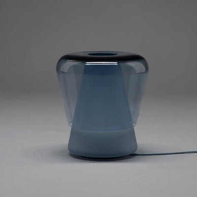 Aurnoril Smoky Glass Table Lamp