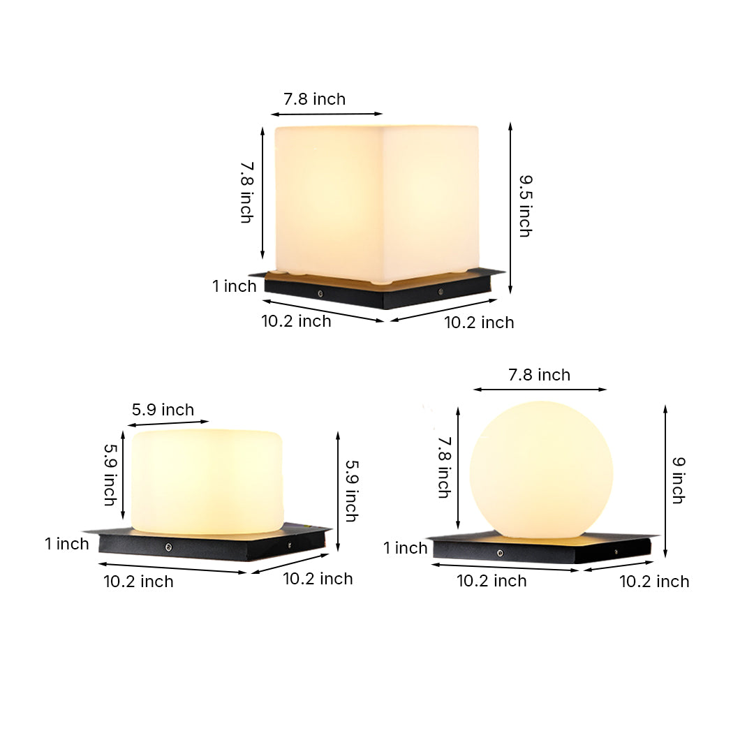 Nathania Modern PE Pillar Light