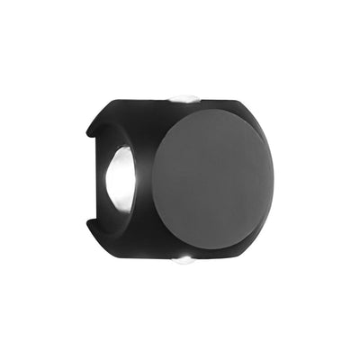 Silvery Modern Minimalist Metal Outdoor Sconce Wall Lamp