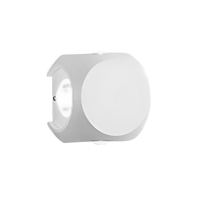 Silvery Modern Minimalist Metal Outdoor Sconce Wall Lamp