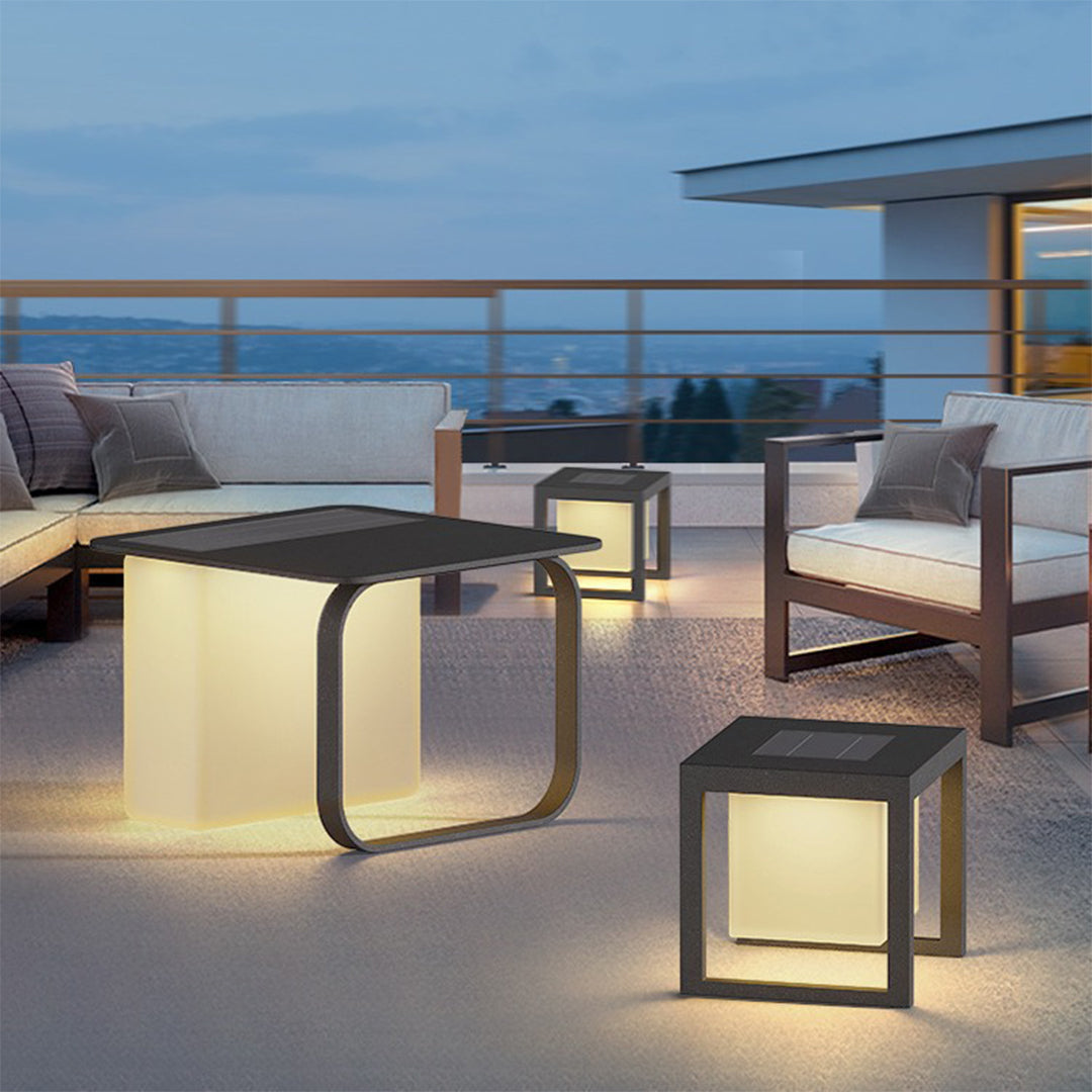 Loly Multi-Functional Tables Steel Outdoor Floor Lamps