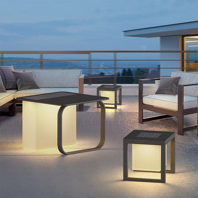 Loly Multi-Functional Tables Steel Outdoor Floor Lamps