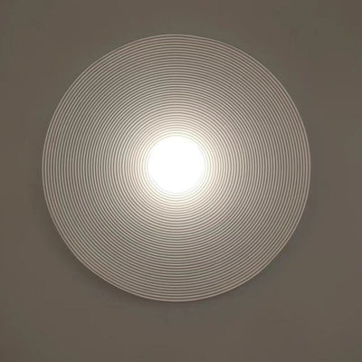 Aria Modern Round Indoor Wall Lamp Wood Bedroom Living Room - Neutral Decor