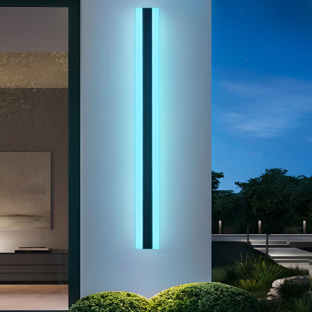 United Linear LED Long Minimalist Metal Outdoor Wall Light