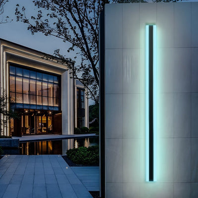 United Linear LED Long Minimalist Metal Outdoor Wall Light