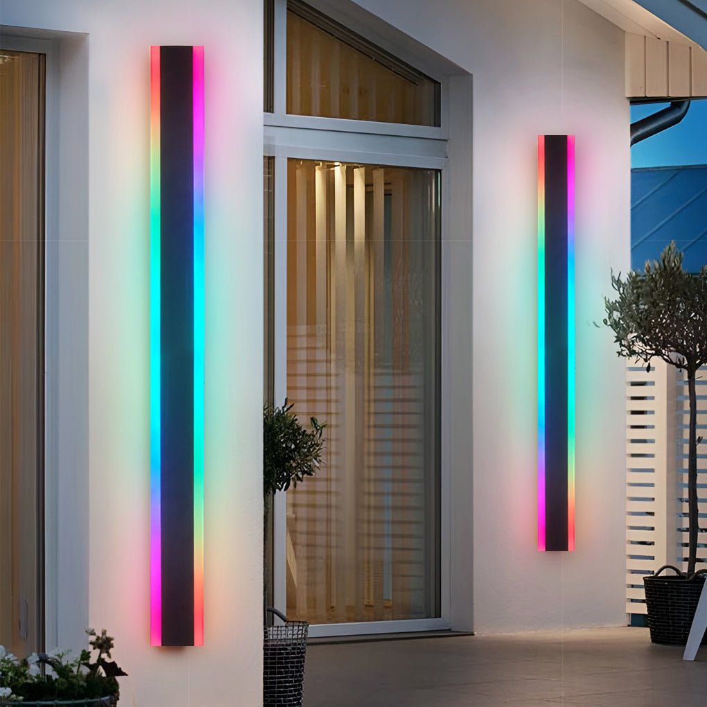 United Linear LED Long Minimalist Metal Outdoor Wall Light