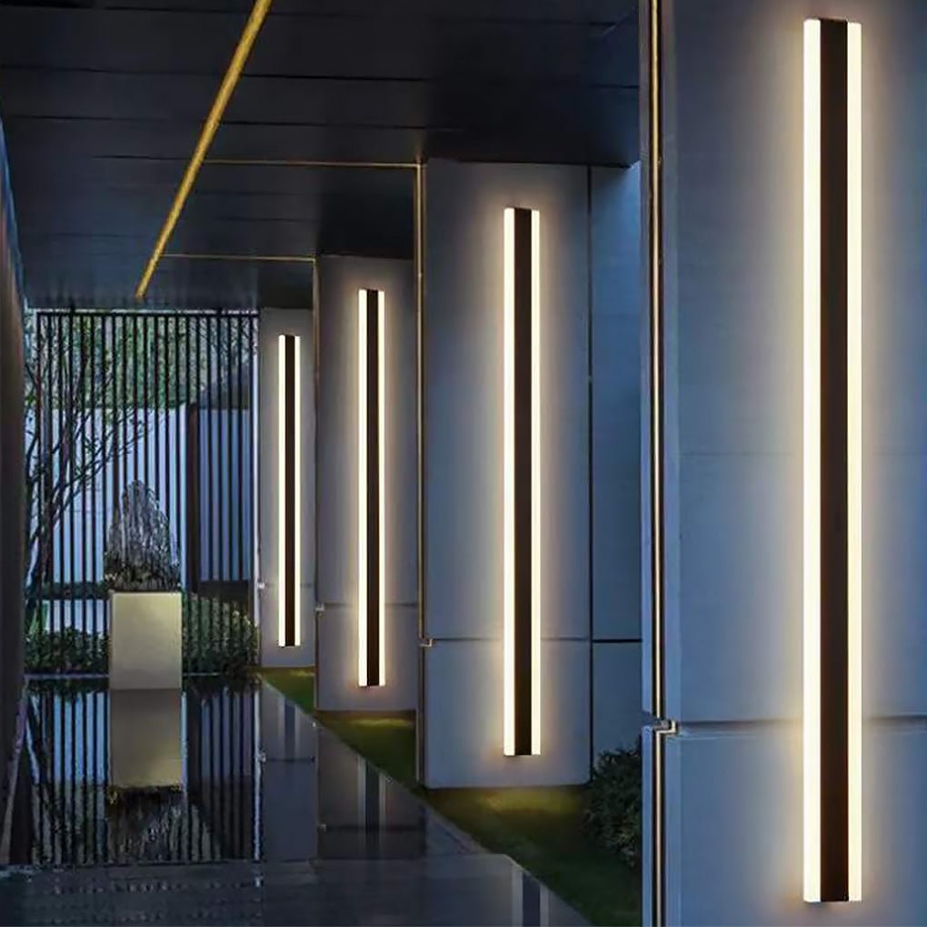 United Linear LED Long Minimalist Metal Outdoor Wall Light