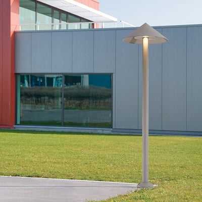 Will Sleek Umbrella LED Aluminum Outdoor Post Light