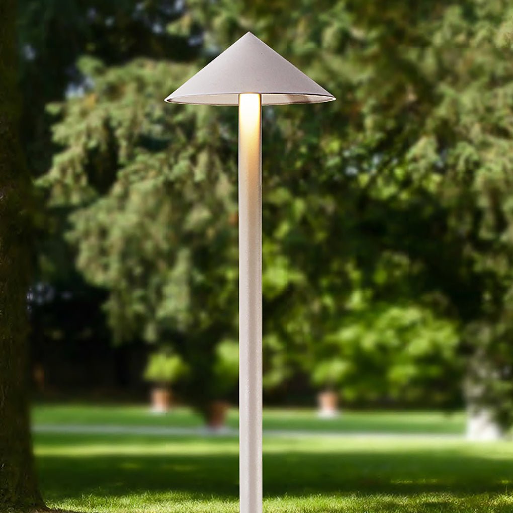 Will Sleek Umbrella LED Aluminum Outdoor Post Light