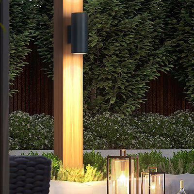 Gart Round LED Modern Aluminum Outdoor Wall Lights