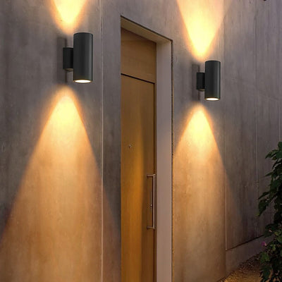 Gart Round LED Modern Aluminum Outdoor Wall Lights