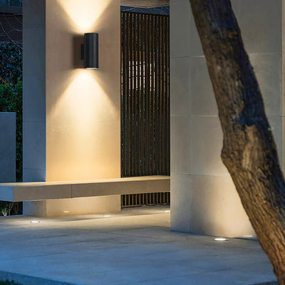 Gart Round LED Modern Aluminum Outdoor Wall Lights