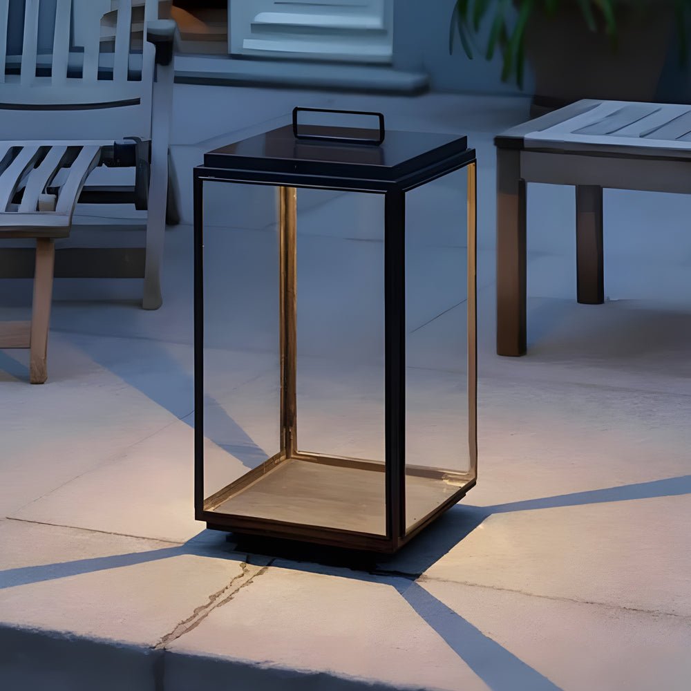 Jimmy Modern LED Portable Glass Outdoor Lanterns