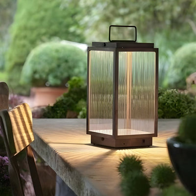 Jimmy Modern LED Portable Glass Outdoor Lanterns