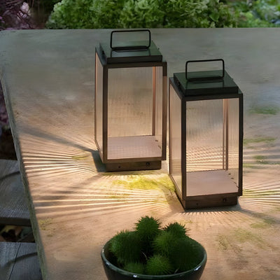 Jimmy Modern LED Portable Glass Outdoor Lanterns