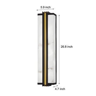 Geaine Classic Modern LED Marble Outdoor Wall Lights