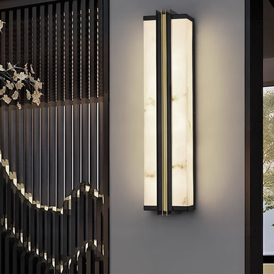 Geaine Classic Modern LED Marble Outdoor Wall Lights