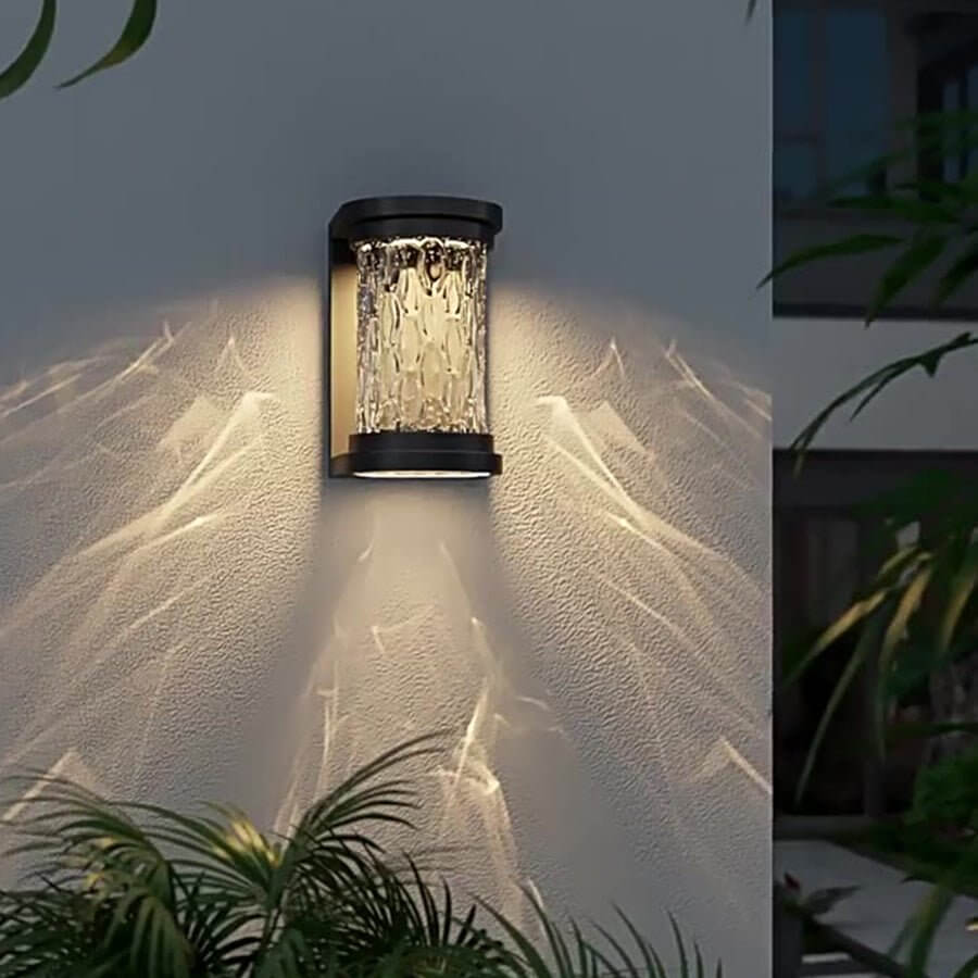 Humphr Stereoscopic Cylindrical Steel Outdoor Wall Light