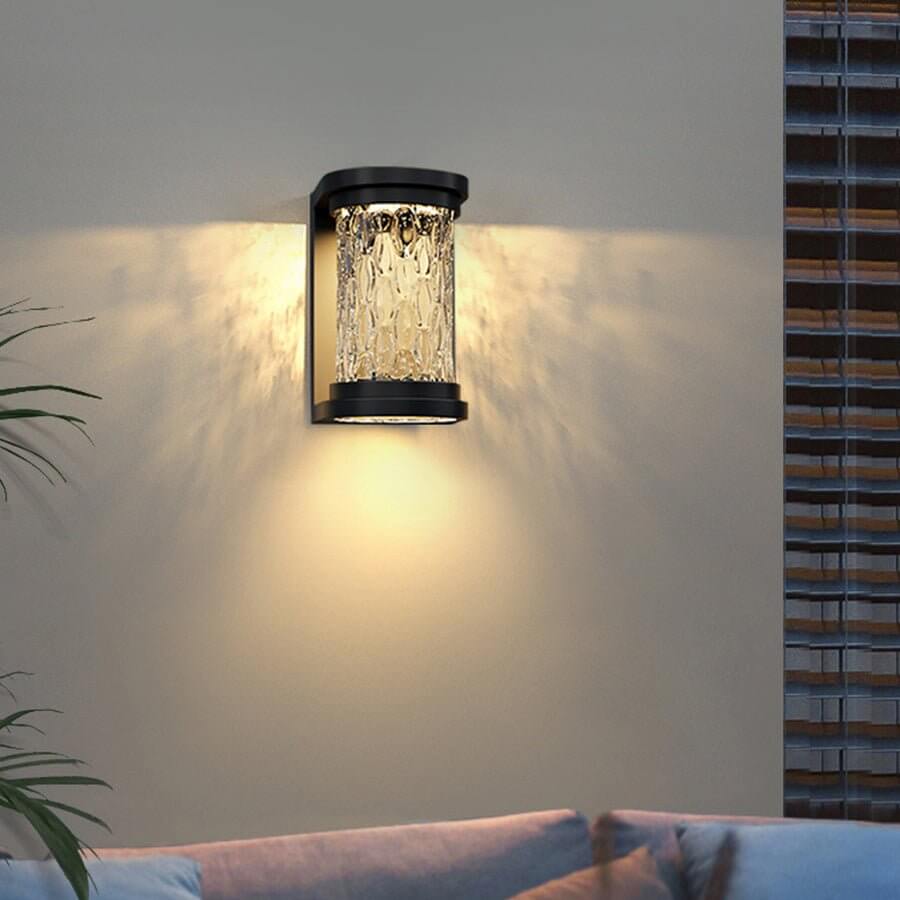 Humphr Stereoscopic Cylindrical Steel Outdoor Wall Light