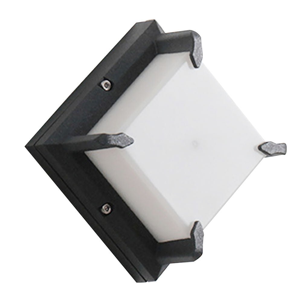 Dark Modern Minimalist Patio Aluminum Outdoor Wall Light