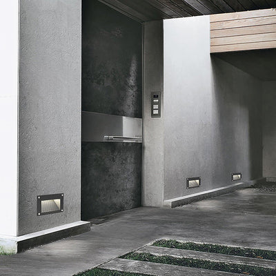 Letic Minimalist Embedded Glass Outdoor Wall Lights