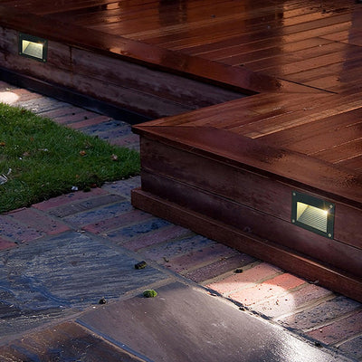 Letic Minimalist Embedded Glass Outdoor Wall Lights