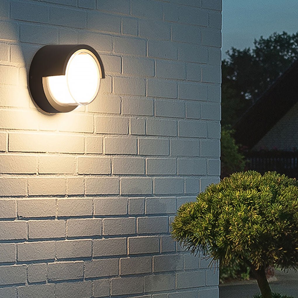 Preciou Modern Round Designs Aluminum Outdoor Wall Lights