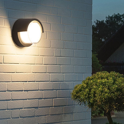Preciou Modern Round Designs Aluminum Outdoor Wall Lights