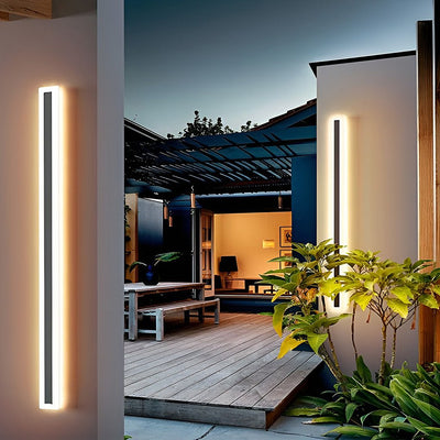 Conque Modern Iron Outdoor Sconce Wall Lamp Fixture